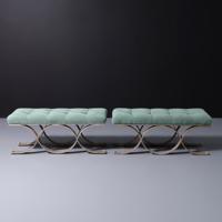 Pair of Art Deco Style Benches, Manner of Gilbert Poillerat - Sold for $1,664 on 10-10-2026 (Lot 177).jpg